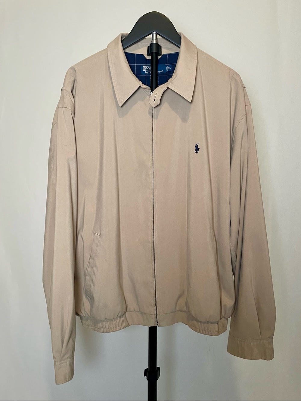 Polo Ralph Lauren Khaki Lightweight Zip-Front Harrington Jacket